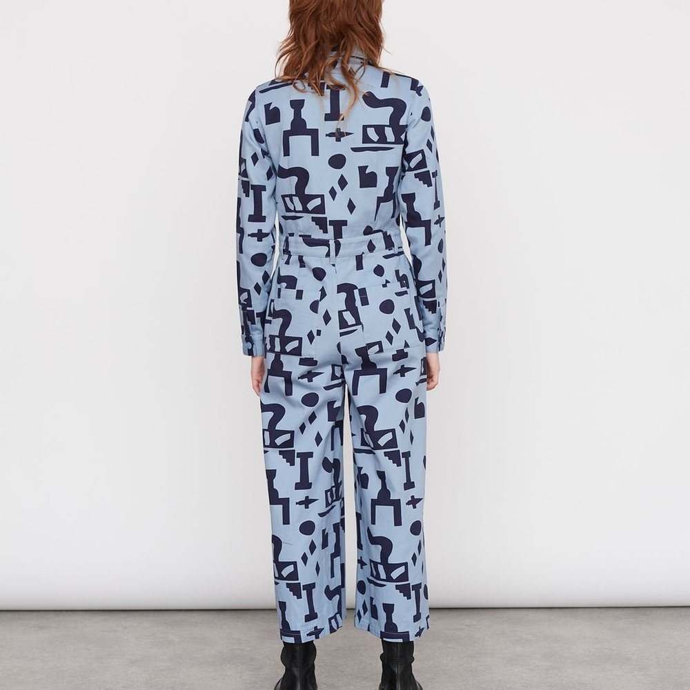 NWT Lazy Oaf Jumpsuit - Shapes Bric-a-brac Pattern - Picture 3 of 10